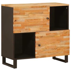 vidaXL Sideskap Brun 80 x 33 x 75 cm Massiv mango tre