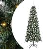 vidaXL Kunstig juletre med 300 LED gr&oslash;nn 210 cm PVC og plast og st&aring;l