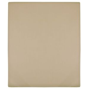 vidaXL Jerseylaken gr&aring;brun 90x200 cm bomull