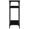 vidaXL Sidebord svart 40x30x75 cm konstruert tre