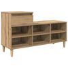 vidaXL Sko Skap 102 x 36 x 60 cm Konstruert tre Artisan Eik