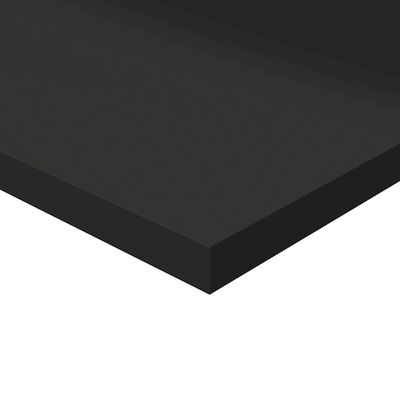 vidaXL Hylleplater 8 stk høyglans svart 80x30x1,5 cm sponplate