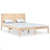 vidaXL Sengeramme uten madrass 140x190 cm heltre furu