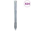 vidaXL Teltplugger 24 stk 22 cm &Oslash;20 mm galvanisert st&aring;l