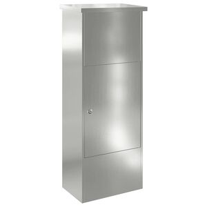 vidaXL Pakkeinnkast Svart 44,5 x 29 x 110,5 cm Galvanisert St&aring;l