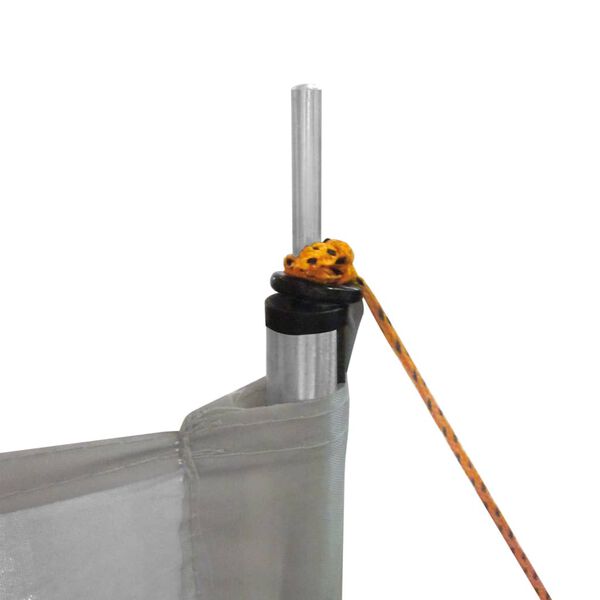 Bo-Camp Vindskjerm med toppbjelker Caira 500x140 cm gr&aring;