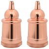 vidaXL Lampeholdere 2 stk rosa gull E27