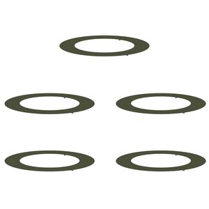 vidaXL passende for Flat Tre Ringer 5 pcs Olivengr&oslash;nn &Oslash;60 / 90 cm St&aring;l