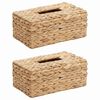 vidaXL Servietteskeforheng 2 pcs Vannhyasint 27,5 x 16,5 x 14 cm