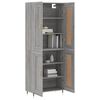 vidaXL Highboard gr&aring; sonoma 69,5x34x180 cm konstruert tre