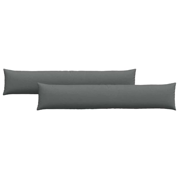 vidaXL Sofaputer 2 pcs Mørkegrå 200 x 40 cm stoff