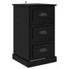 vidaXL Nattbordskap Svart Eik 39 x 39 x 67,5 cm Konstruert tre