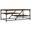 vidaXL Salongbord r&oslash;kt eik 100x49x40 cm konstruert tre