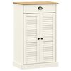 vidaXL Skoskap VIGO hvit 60x35x96 cm heltre furu