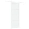 vidaXL Skyved&oslash;r ORKDAL 83 x 211 cm Konstruert tre Hvit