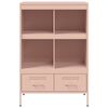 vidaXL Highboard rosa 68x39x101,5 cm stål