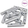vidaXL N&oslash;tt 12 stk. Sinkbelagt 60 x 12 mm Jern