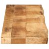 vidaXL Bordplate 140x30x3,8 cm naturlig kant grovt heltre mangotre