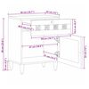 vidaXL Nattbordskap Naturlig 50 x 33 x 60 cm Massiv mango tre