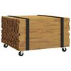 vidaXL Kaffebord Brun 60 x 60 x 38 cm Massivt Teaktre