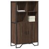 vidaXL Highboard brun eik 79,5x35,5x137,5 cm konstruert tre
