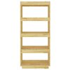 vidaXL Bokhylle/romdeler 60x35x135 cm heltre furu