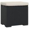 vidaXL Hagefotst&oslash;tte med pute 40 x 30 x 40 cm 110 kg per sete Svart