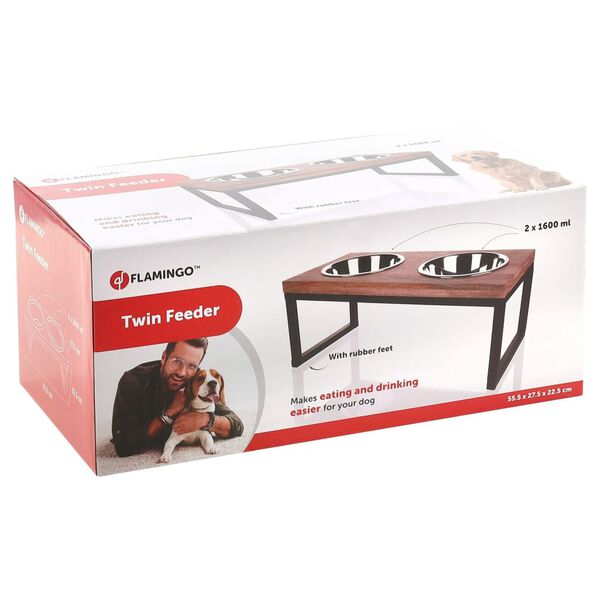 FLAMINGO Matsk&aring;ler med stativ Tommy 2x1600 ml