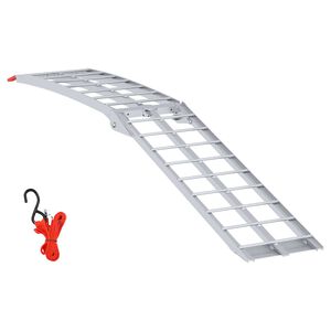 vidaXL Motorrampe S&oslash;lv 340 kg per stk Aluminium