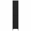 vidaXL H&oslash;yskap Svart Eik 34,5 x 34 x 180 cm Konstruert tre
