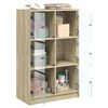 vidaXL Highboard med dører sonoma eik 68x37x109 cm konstruert tre