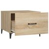 vidaXL Salongbord med metallben 2 stk sonoma eik 50x50x40 cm