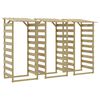 vidaXL Hagepergolaer med tak 3 stk 100x90x200 cm impregnert furu