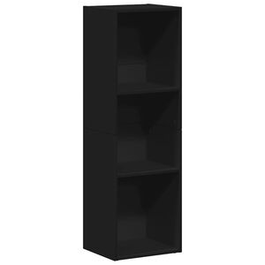 vidaXL Bokhylle/TV-benk svart 36x30x114 cm konstruert tre