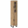 vidaXL H&oslash;yskap Artisan Eik 34,5 x 34 x 180 cm Konstruert tre