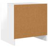 vidaXL Nattbord h&oslash;yglans hvit 45x34x44,5 cm konstruert tre