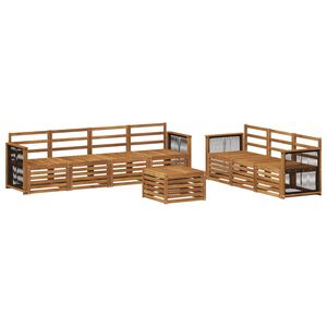 vidaXL Sofasett 8 pcs Solid akasietre