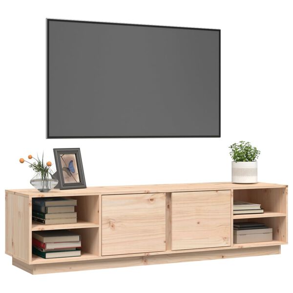 vidaXL TV-benk 156x40x40 cm heltre furu