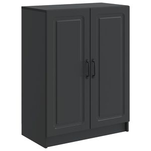 vidaXL Serviesskap Svart 66 x 34,5 x 87 cm Konstruert tre