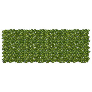 vidaXL Balkong skjerm med blader Gr&oslash;nn og gul 200 x 75 cm