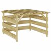 vidaXL Gressklipper Garasje Brun 84 x 80 x 56 cm Imprignerte furu