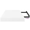 vidaXL Flytende vegghylle h&oslash;yglans hvit 50x23x3,8 cm MDF