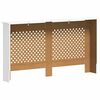 vidaXL Radiatordeksel hvit 152x19x81,5 cm MDF