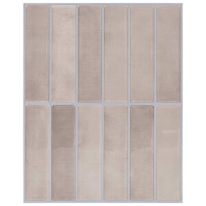 vidaXL Rektangul&aelig;r flis 10 stk. Beige kaffe 29 x 23 x 0,08 cm