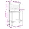 vidaXL Arbeidsbenker med hylle Svart 81 x 41 x 145 cm Konstruert tre