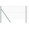 vidaXL Euro Zaun Festemo 25 x 1,2 m PVC-belagt st&aring;l Gr&oslash;nn Mesh
