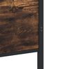 vidaXL Sengeramme i metall uten madrass røkt eik 100x200 cm
