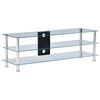 vidaXL TV-benk gjennomsiktig 120x40x40 cm herdet glass