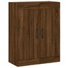 vidaXL Veggskap brun eik 69,5x34x90 cm konstruert tre