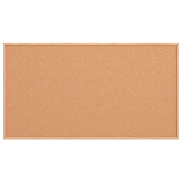 vidaXL Korktavle med ramme i heltre furu 100x55 cm